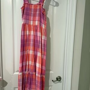 Time and Tru Pink and Purple Plaid Dress